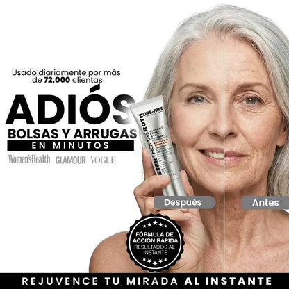 LINE-FREE | TENSOR TEMPORAL + BRUSH | OJOS LIBRES DE ARRUGAS AL INSTANTE 3X1
