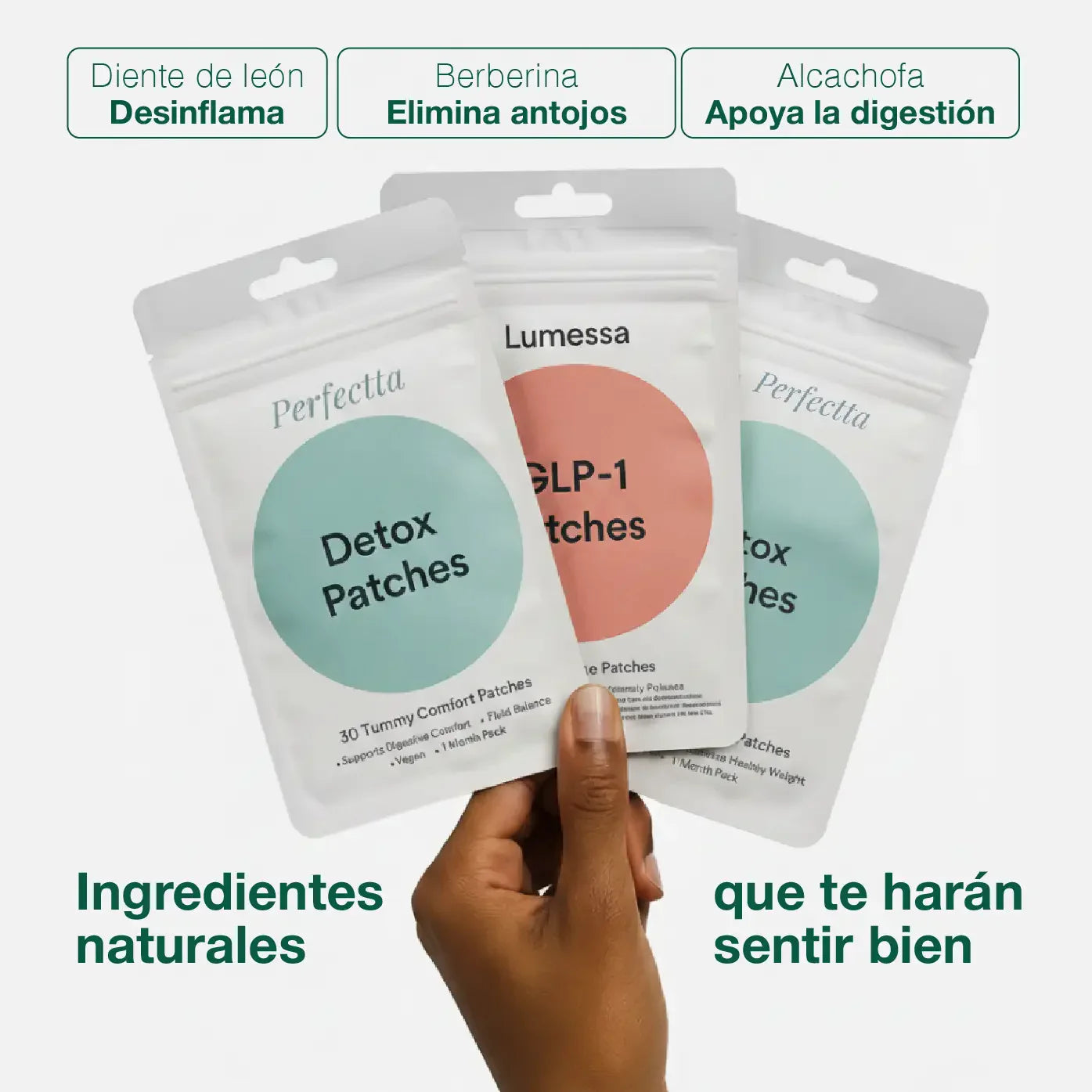 METABOLIC DÚO - DETOX PATCHES + PARCHES GLP1 - DESINFLAMA ACELERA TU METABOLISMO Y BAJA DE PESO -