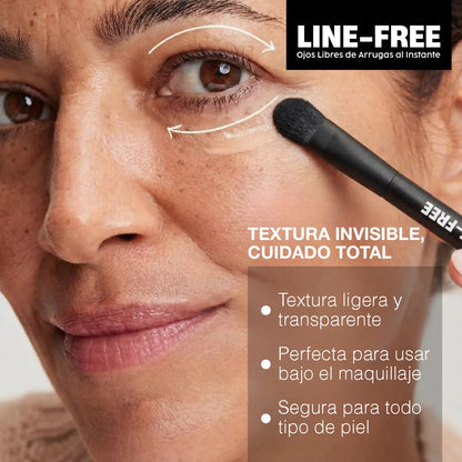LINE-FREE | TENSOR TEMPORAL + BRUSH | OJOS LIBRES DE ARRUGAS AL INSTANTE 3X1