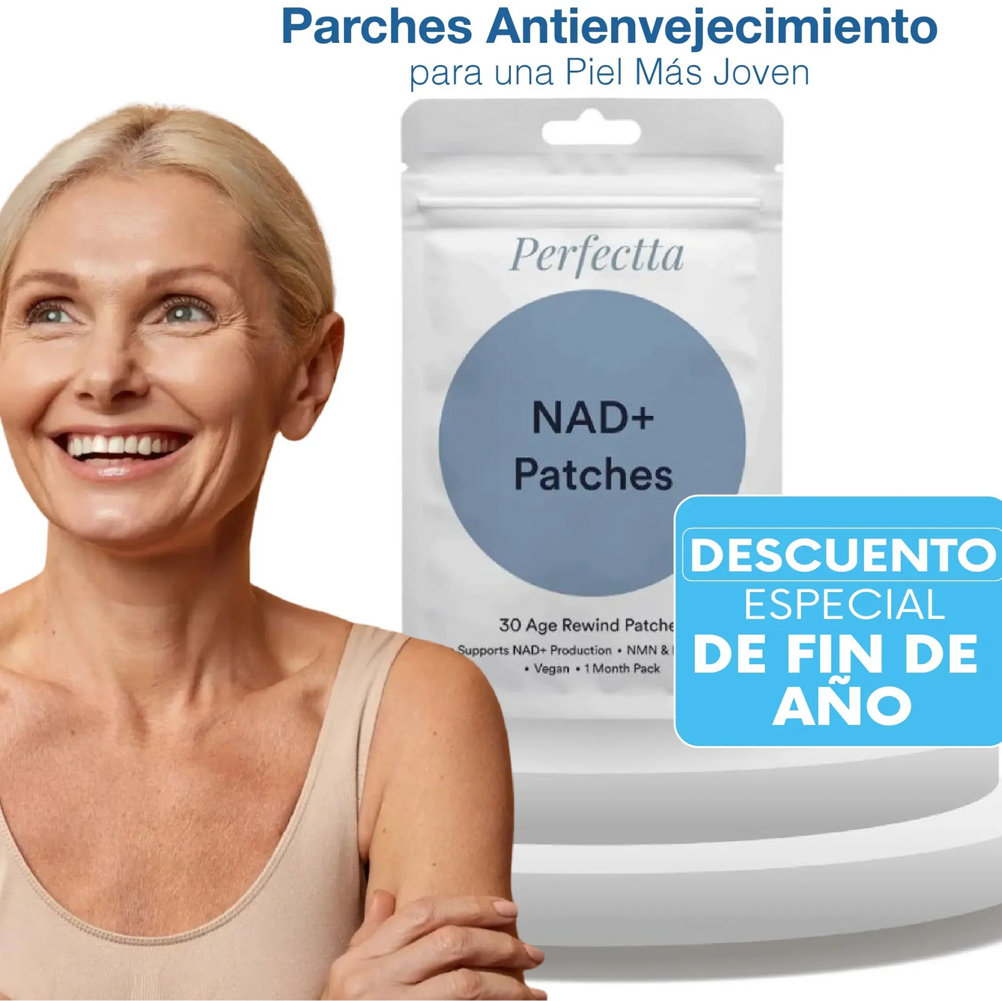 ! PARCHES ANTIENVEJECIMIENTO | NAD+